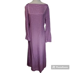 Topshop premium maxi dress in lilac women's size 4